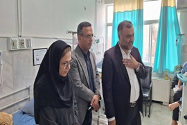 بازدید دکتر سعید رحمت زاده نماینده شریف شهرستان صومعه سرا از بیمارستان
